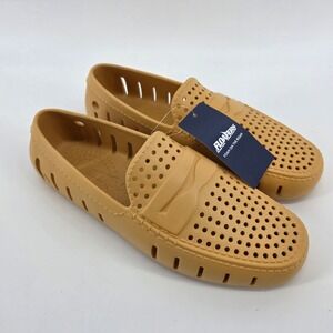 Floaters Men's Tan Slip On Water Shoes Loafers Perforated Size 9